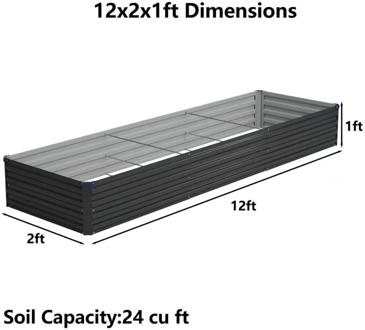 Galvanized Metal Raised Garden Bed