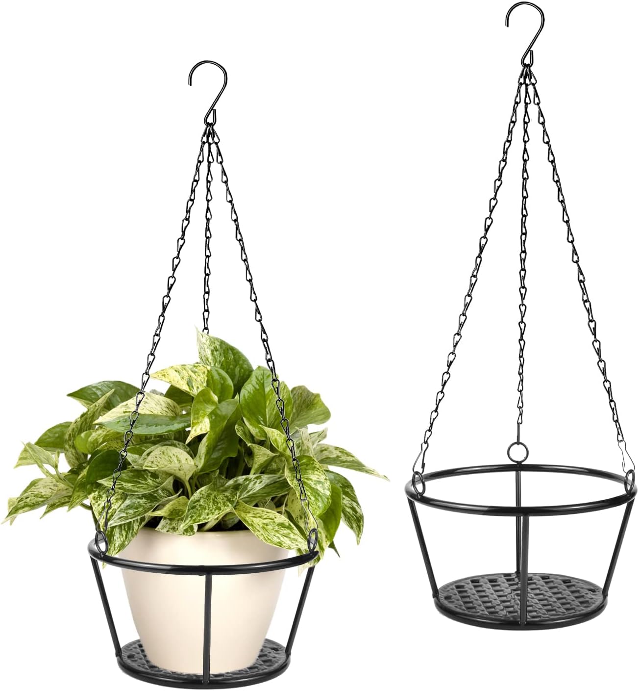 Metal Hanging Plant Basket Holder