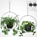 Metal Hanging Planter with Plant Pot