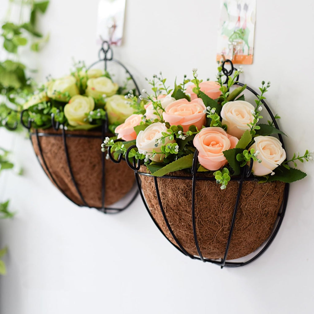 Metal Wall Hanging Basket with Coco Liner