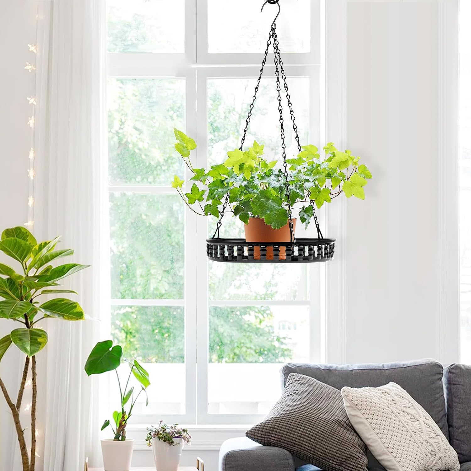 Metal Hanging Plant Holder Shelf