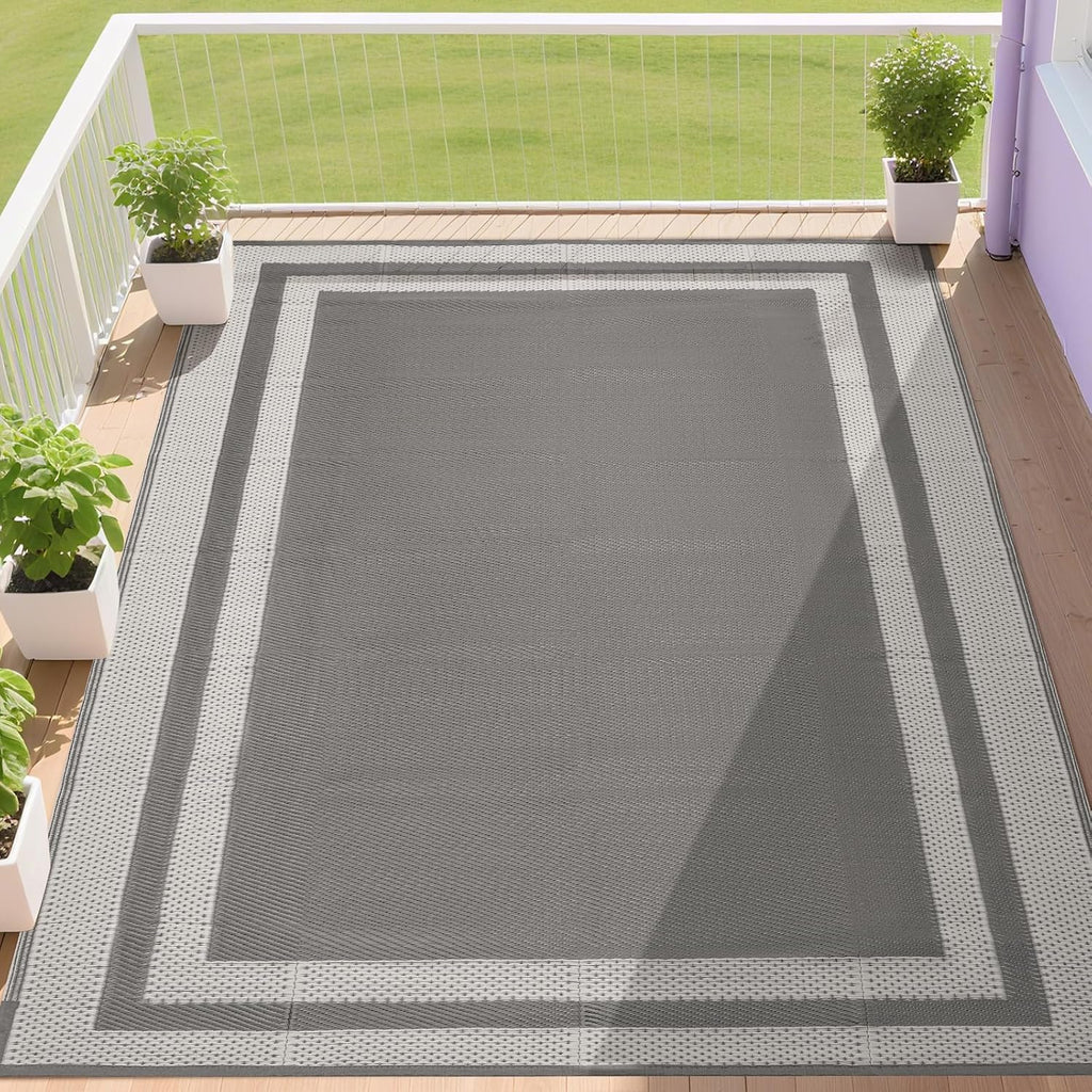 Waterproof Plastic Straw Outdoor Patio Rug