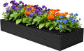 Galvanized Metal Garden Planter Bed