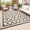Large Reversible Plastic Straw Outdoor RV Rug
