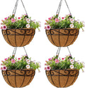 Metal Hanging Baskets with Coco Liners