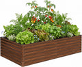 Galvanized Metal Garden Planter Bed