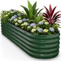 Oval Galvanized Steel Garden Bed