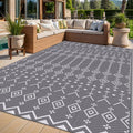 Reversible Waterproof Plastic Straw Outdoor Rug