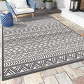 Boho Flatweave Non-Slip Outdoor Patio Rug