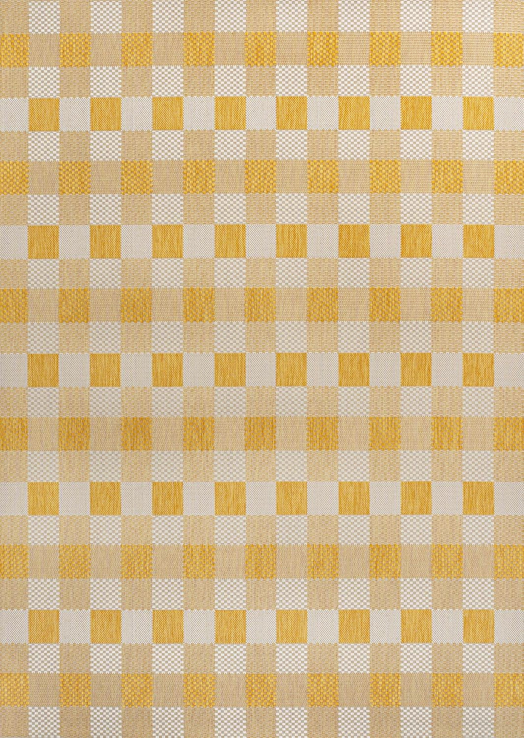 Geometric Gingham Indoor Outdoor Area Rug